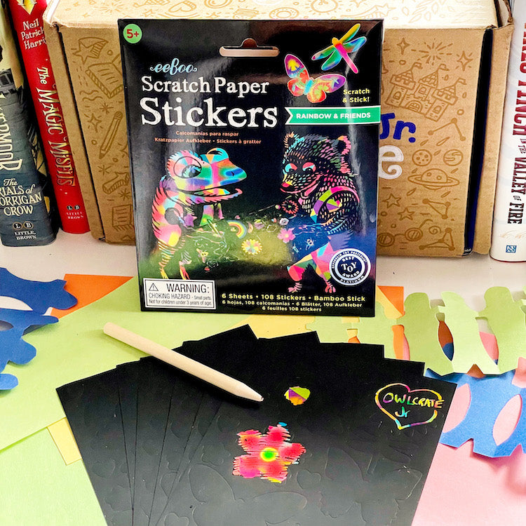 Rainbow & Friends Scratch Paper Stickers