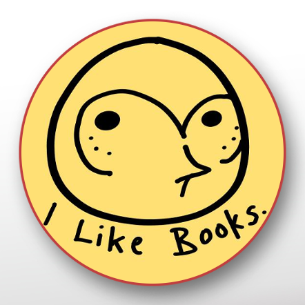 "I Like Books" Button Pin