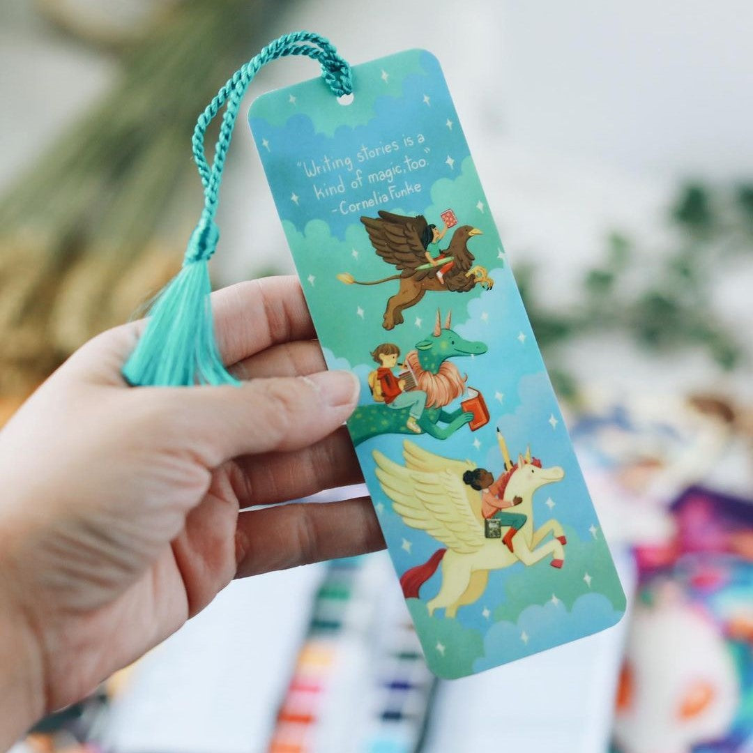 Writing Stories is Magic Bookmark – OwlCrate Book Emporium