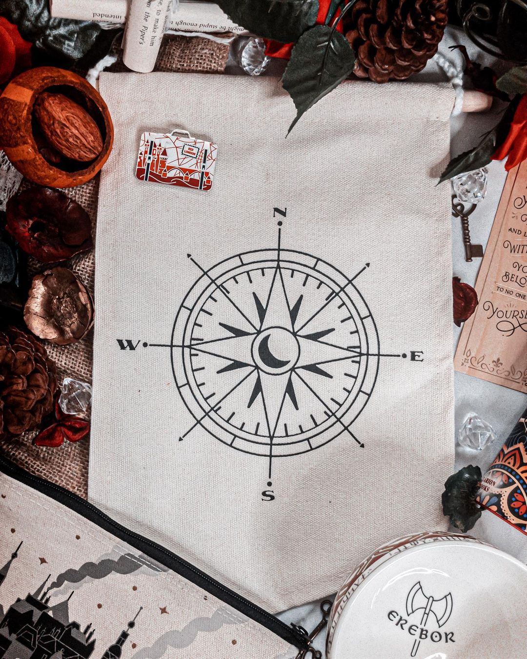 Compass Pin Banner – OwlCrate Book Emporium