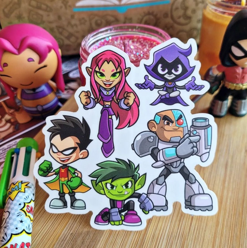 Jump City Heroes Sticker