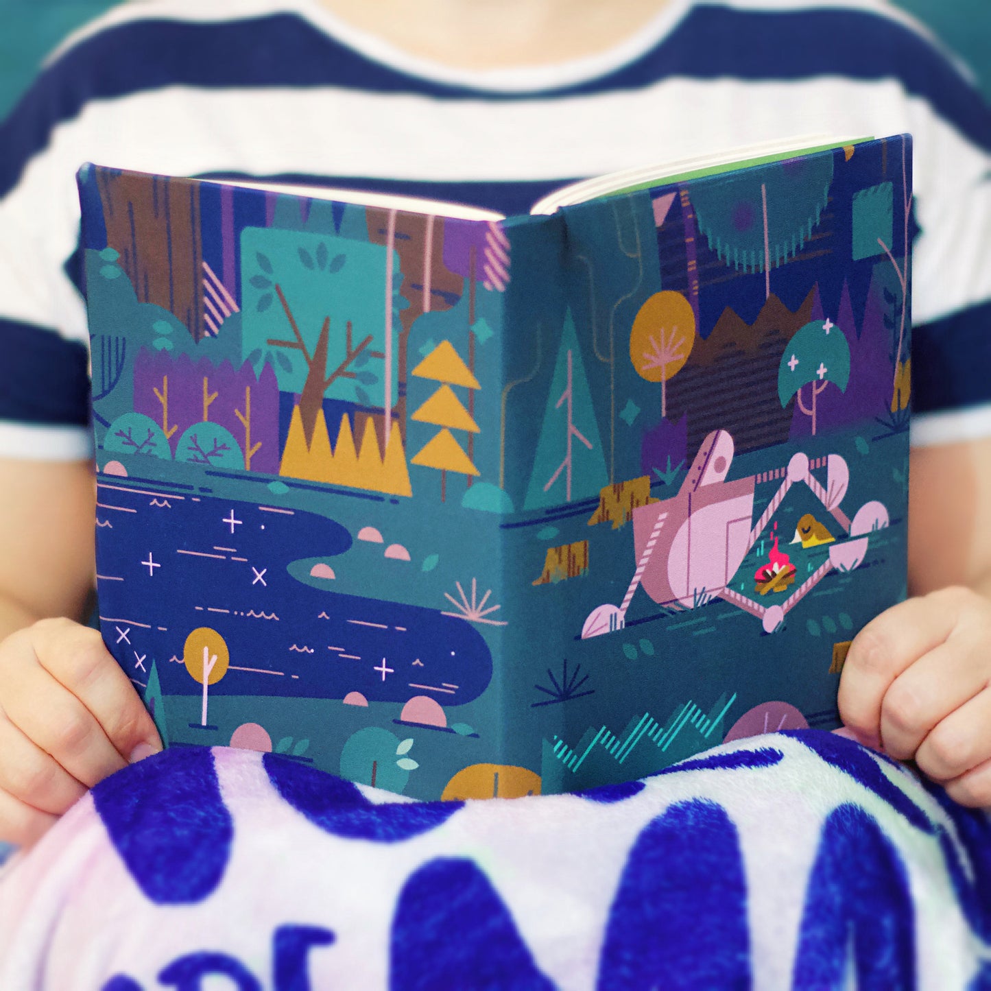 Robotic Friendship Fabric Book Cover