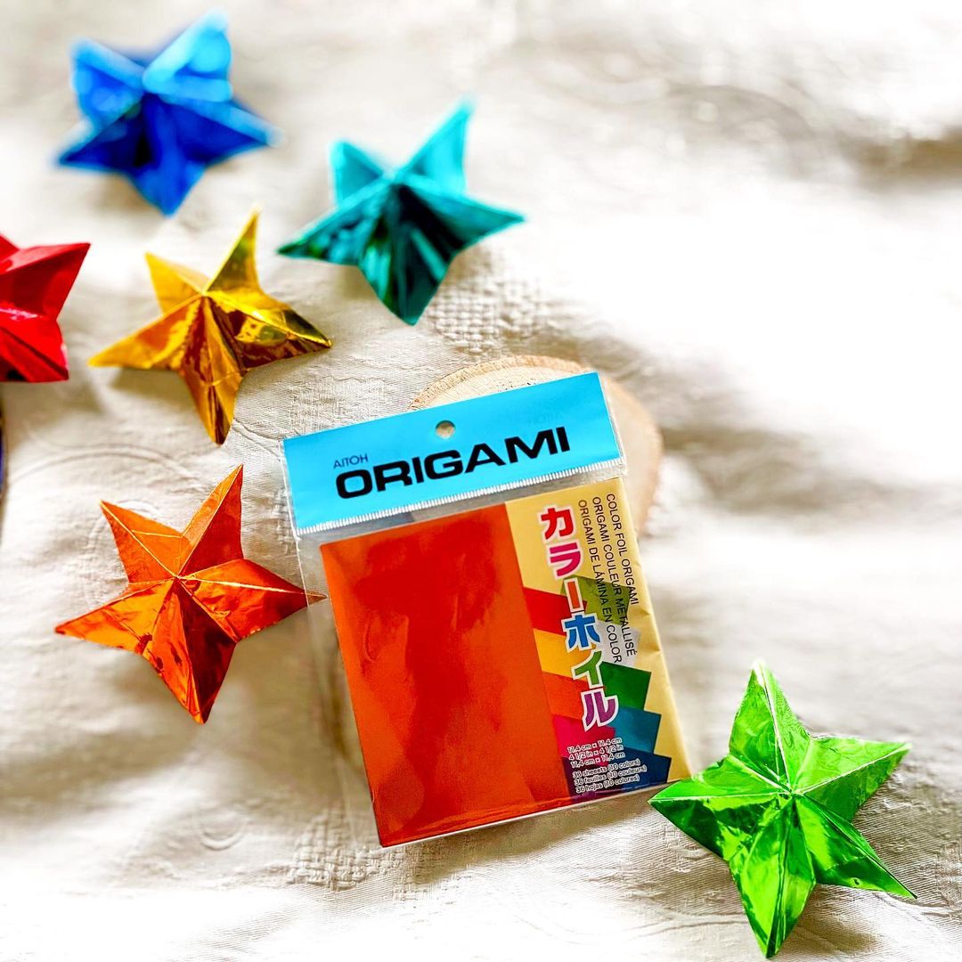 Rainbow Metallic Origami Paper